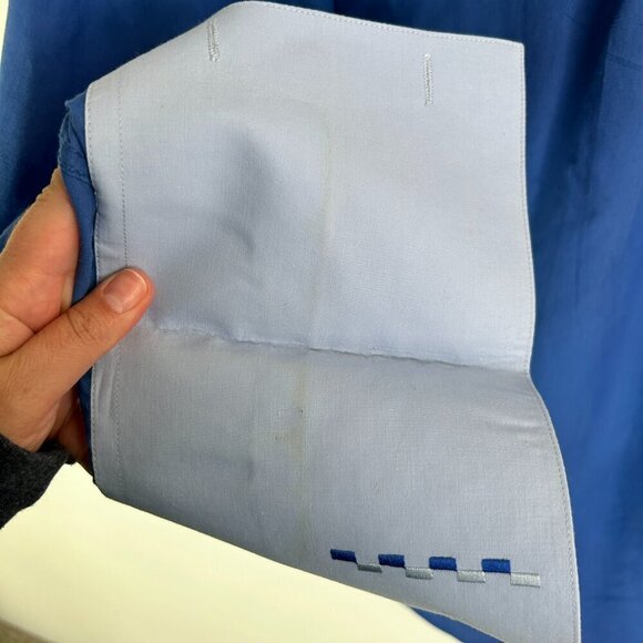 Fratello Men's Blue Button Down Shirt Neck 16.5 and Shirt 34-35 - Picture 10 of 10